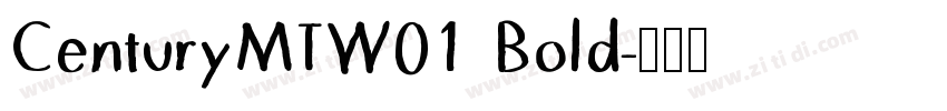 CenturyMTW01 Bold字体转换